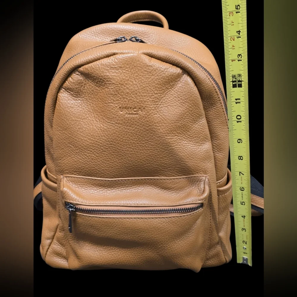 UNICA Made in‎ Italy Brown Leather Backkpack